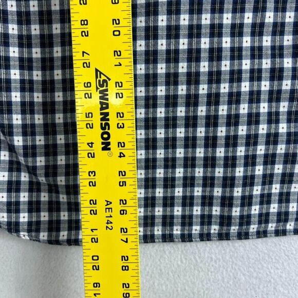 Scotch & Soda Shirt Mens M Blue White Plaid Button Up Long Sleeve Luxury Garment - Picture 11 of 13